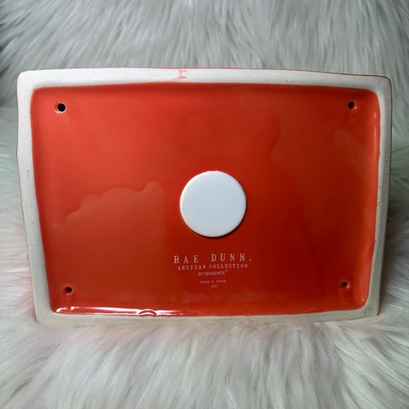 Rae Dunn Orange Happy Camper Tent Birdhouse - Picture 3 of 3